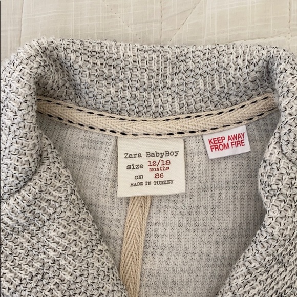 NWOT Zara Baby Boy Knit Blazer - Picture 2 of 5